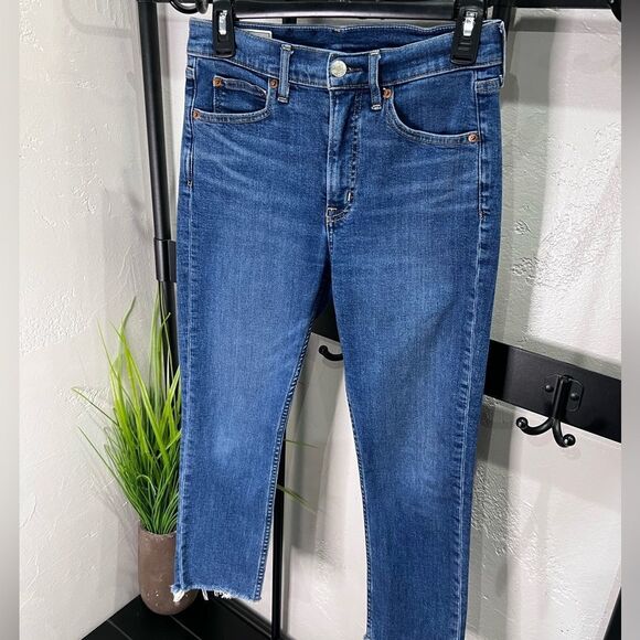 Gap High Rise Cigarette Jeans slim straight ankle Size 27 4 Petite - Picture 5 of 16